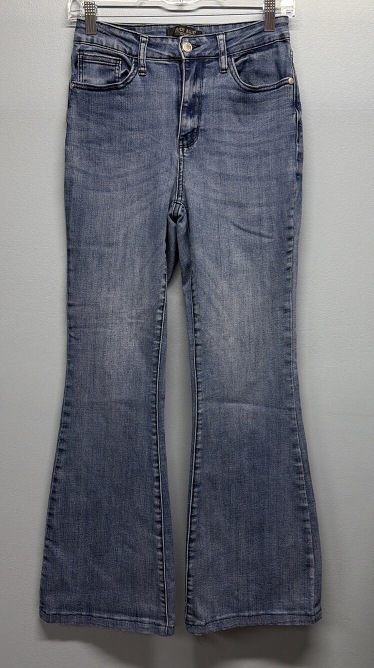 Judy Blue Denim Jeans - Sz 5/27 Medium Wash/High-Waist Classic Flare Leg